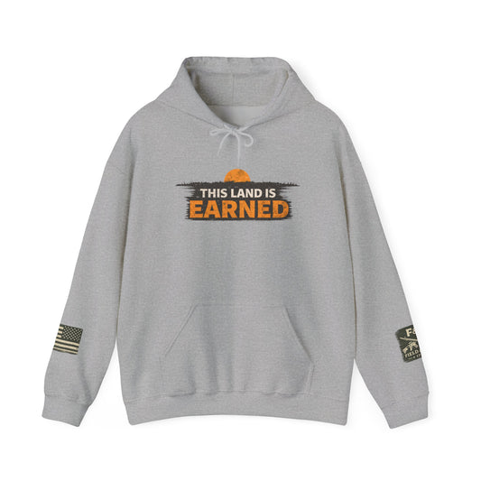 The Land Is Earned Unisex Heavy Blend™ Hooded Sweatshirt