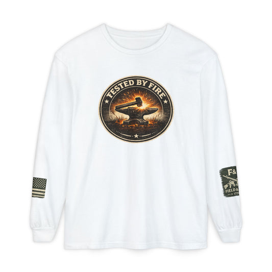 Tested By Fire Unisex Garment-dyed Long Sleeve T-Shirt