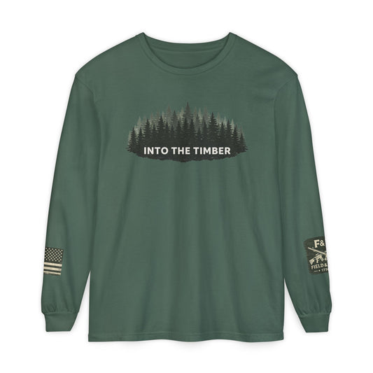 Into The Timber Unisex Garment-dyed Long Sleeve T-Shirt