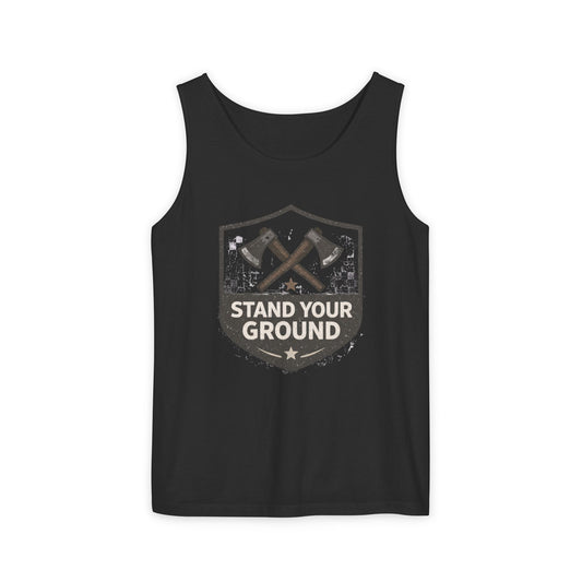 Stand Your Ground Unisex Garment-Dyed Tank Top